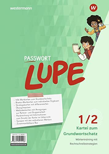 PASSWORT LUPE - Sprachbuch: Kartei zum Grundwortschatz 1/2