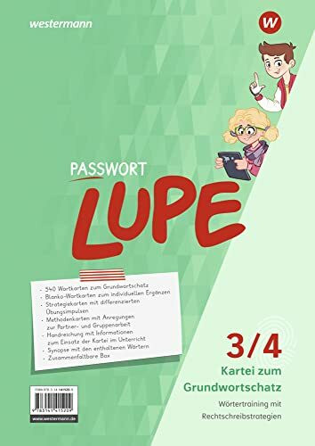 PASSWORT LUPE - Sprachbuch: Kartei zum Grundwortschatz 3/4