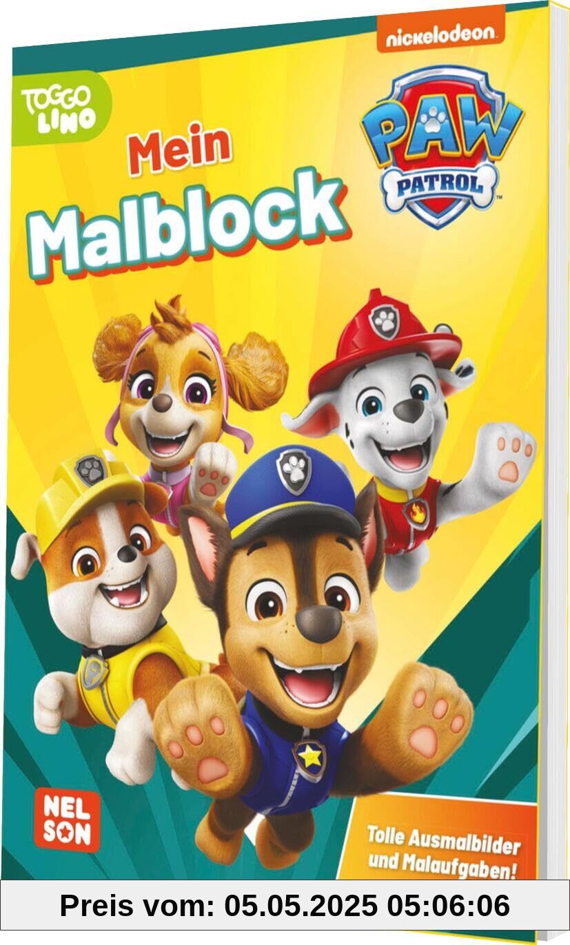 PAW Patrol Kindergartenheft: Mein Malblock: Tolle Ausmalbilder und Malaufgaben! | Mehr als 60 großflächige Malvorlagen und einfache Rätsel ab 3 Jahren