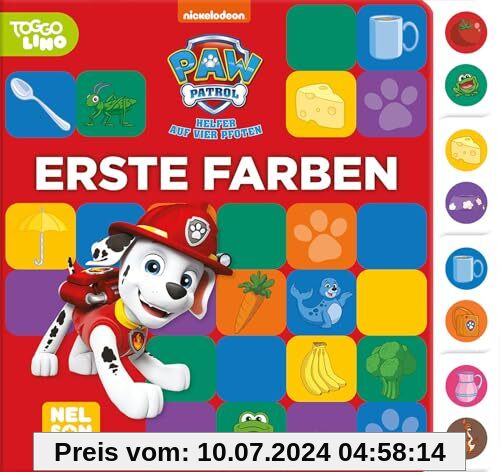PAW Patrol Lernbuch: Erste Farben: Pappbilderbuch mit buntem Register für kleine Fans ab 3 Jahren