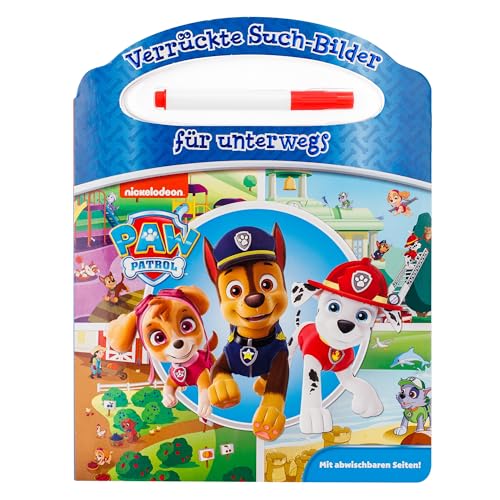 PAW Patrol - Verrückte Such-Bilder für unterwegs - Wimmelbuch - Pappbilderbuch mit Stift und abwischbaren Seiten PAW Patrol - Verrückte Such-Bilder für unterwegs - Wimmelbuch - Pappbilderbuch mit Stift und abwischbaren Seiten