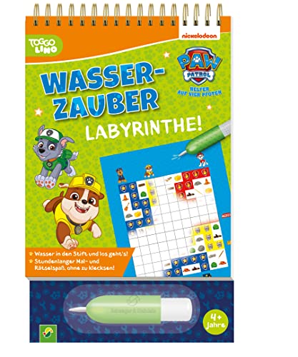 PAW Patrol Wasserzauber | Labyrinthe. Einfach mit Wasser malen!: Mal- und Rätselbuch mit Wassertankstift für Kinder ab 4 Jahren von Schwager & Steinlein Verlag GmbH