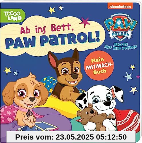 PAW Patrol: Ab ins Bett, PAW Patrol!: Gutenacht-Pappenbuch für die kleinsten Fans | (ab 3 Jahren)