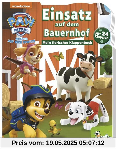 PAW Patrol: Einsatz auf dem Bauernhof - Mein tierisches Klappenbuch: Pappbilderbuch mit vielen Klappen: Pappbilderbuch mit Klappen PAW Patrol: Einsatz auf dem Bauernhof - Mein tierisches Klappenbuch: Pappbilderbuch mit vielen Klappen: Pappbilderbuch mit Klappen