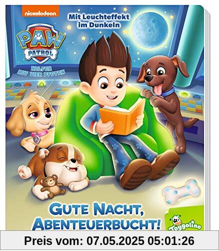 PAW Patrol: Gute Nacht, Abenteuerbucht!: Pappbilderbuch mit Leuchteffekt im Dunkeln