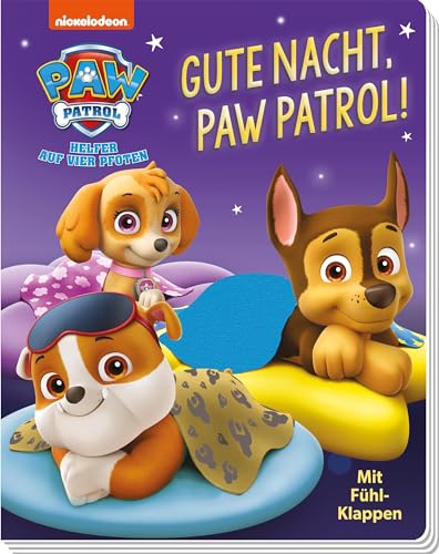 PAW Patrol: Gute Nacht, PAW Patrol!: Pappbilderbuch mit textilen Klappen von Panini