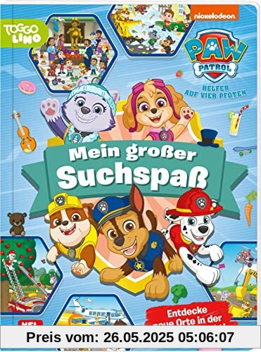 PAW Patrol: Mein großer Suchspaß: Buntes Wimmelbuch mit allen Hunden | (ab 3 Jahren)