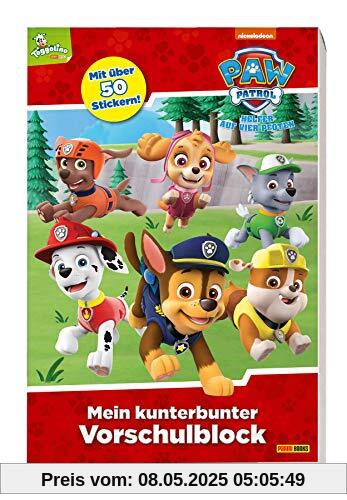 PAW Patrol: Mein kunterbunter Vorschulblock: mit über 50 Stickern!