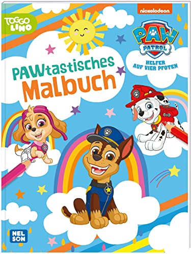 PAW Patrol Kindergartenheft: PAWtastisches Malbuch: 80 Malvorlagen | mit allen Hunden der PAW Patrol für Kinder ab 3 Jahren von Nelson