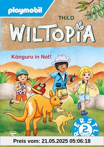 PLAYMOBIL Wiltopia. Känguru in Not!: Erstleser für Lesestufe 2 | Zweite Klasse | Mit Sachtexten über Natur und Tier am Ende der Geschichte