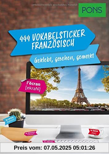 PONS 444 Vokabelsticker Französisch: Geklebt, gesehen, gemerkt (PONS Vokabelsticker)