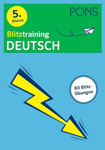 PONS Blitztraining Deutsch 5. Klasse: Blitzschnell kapiert - Der Übungsblock für zwischendurch von Klett Lerntraining