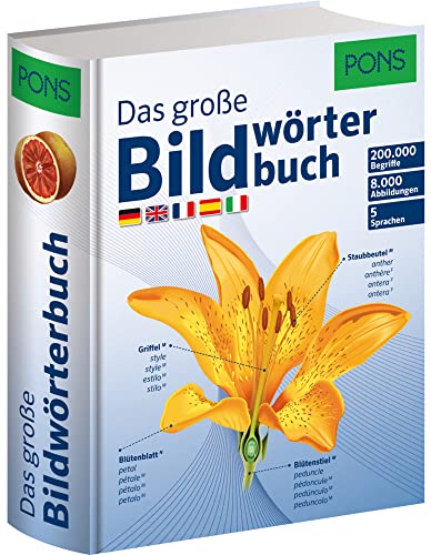 PONS Das Große Bildwörterbuch: 200.000 Begriffe in 5 Sprachen - Deutsch, Englisch, Französisch, Spanisch, Italienisch: Deutsch, Englisch, Französisch, Spanisch und Italienisch (PONS Bildwörterbuch)