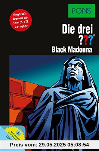 PONS Die drei ??? Black Madonna: Englisch lernen mit Justus, Peter und Bob