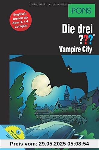 PONS Die drei ??? - Vampire City: Englisch lernen mit Justus, Peter und Bob