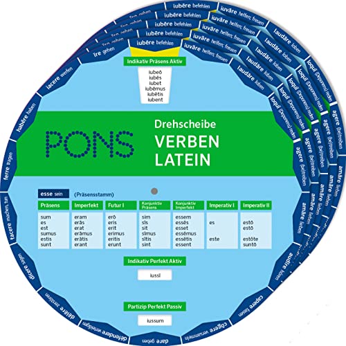 PONS Drehscheibe Verben Latein: Unregelmäßige Verben schnell nachschauen Verpackungseinheit 5 Exemplare (5 x 3-12-516375-7)