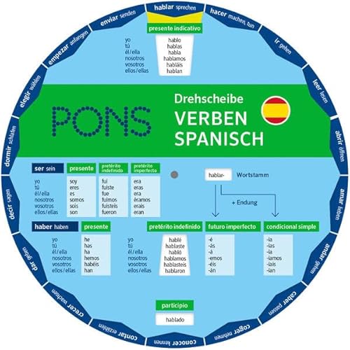 PONS Drehscheibe Verben Spanisch: Unregelmäßige Verben schnell nachschauen PONS Drehscheibe Verben Spanisch: Unregelmäßige Verben schnell nachschauen