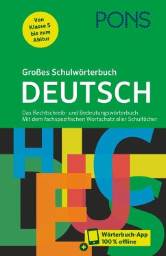 PONS Großes Schulwörterbuch Deutsch von PONS