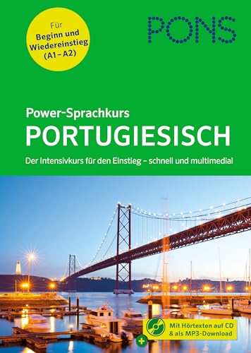 PONS Power-Sprachkurs Portugiesisch: Portugiesisch lernen für Anfänger mit Buch, Download und Online-Tests