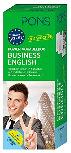 PONS Power-Vokabelbox Business English in 4 Wochen: 800 Vokabelkarten plus Wortschatztrainer-App: Vokabelkarten und Wortschatz-App