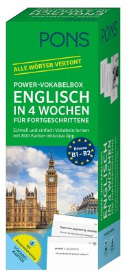 PONS Power-Vokabelbox Englisch in 4 Wochen für Fortgeschrittene von PONS
