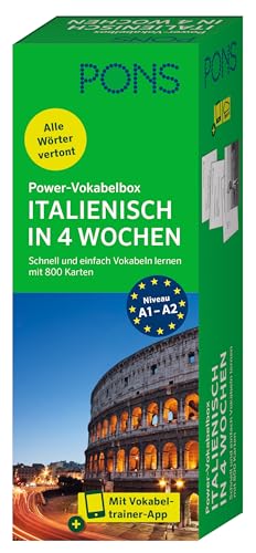 PONS Power-Vokabelbox Italienisch: Schnell und einfach Vokabeln lernen mit 800 Karten von PONS Langenscheidt GmbH