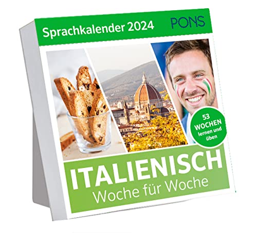 PONS Sprachkalender Italienisch 2024: Italienisch lernen Woche für Woche, Wochenkalender von Pons GmbH