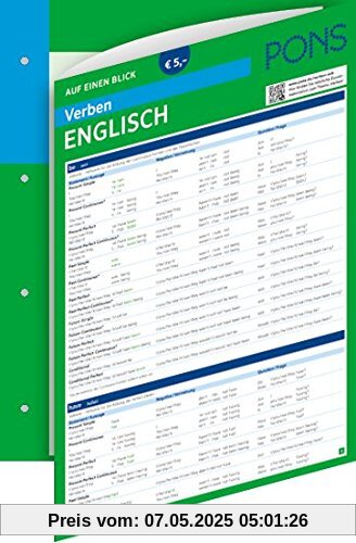 PONS Verben auf einen Blick Englisch PONS Verben auf einen Blick Englisch