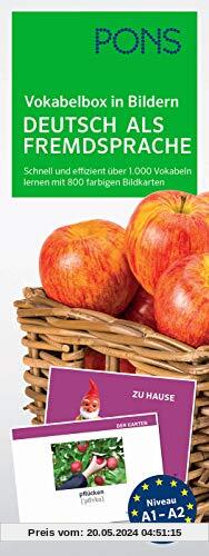 PONS Vokabelbox in Bildern Deutsch als Fremdsprache: Schnell und effizient über 1.000 Vokabeln lernen mit 800 farbigen Bildkarten