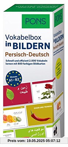 PONS Vokabelbox in Bildern Persisch-Deutsch: Schnell und effizient 2.000 Vokabeln lernen mit 800 farbigen Bildkarten