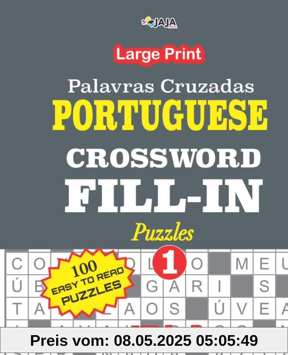 PORTUGUESE CROSSWORD FILL-IN Puzzles; Vol.1 (Palavras Cruzadas)