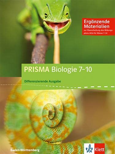 PRISMA Biologie 7-10. Differenzierende Ausgabe Baden-Württemberg: ergänzende Materialien (5er Pack) Klasse 7-10 (PRISMA Biologie. Differenzierende Ausgabe ab 2017)