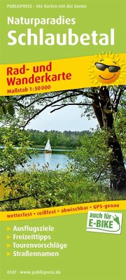 PUBLICPRESS Rad- und Wanderkarte Naturparadies Schlaubetal von Freytag-Berndt u. Artaria / PUBLICPRESS