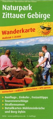 PUBLICPRESS Wanderkarte Naturpark Zittauer Gebirge von Freytag-Berndt u. Artaria / PUBLICPRESS