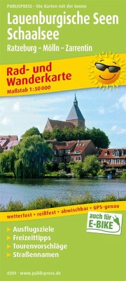 PUBPUBLICPRESS Rad- und Wanderkarte Lauenburgische Seen - Schaalsee von Freytag-Berndt u. Artaria / PUBLICPRESS
