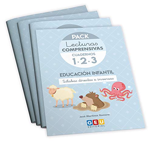 Pack Lecturas Comprensivas/ Educación Infantil/ Editorial Geu/ mejora la Comprensión Lectora/ Recomendado Como Apoyo/ Actividades sencillas (Niños de 3 a 6 años) von Editorial GEU