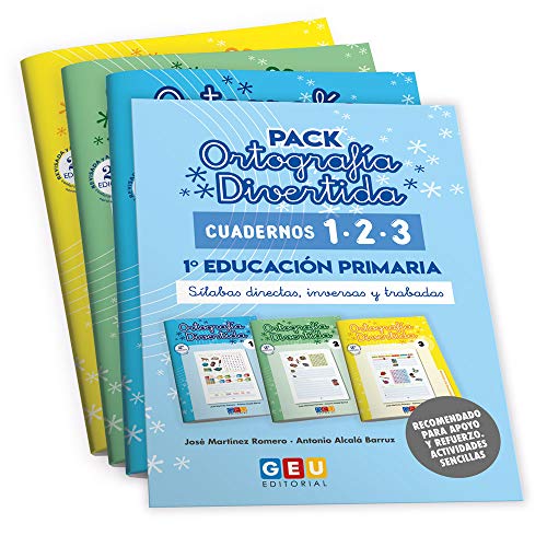 Pack Ortografía Divertida 1º Primaria: Cuadernos 1, 2 y 3 | Material de Refuerzo Actividades Sencillas | Editorial GEU: Ortografía Divertida Educación Primaria Pack Ortografía Divertida 1º Primaria: Cuadernos 1, 2 y 3 | Material de Refuerzo Actividades Sencillas | Editorial GEU: Ortografía Divertida Educación Primaria von Editorial GEU