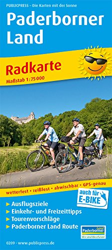 Paderborner Land: Radkarte mit Ausflugszielen, Einkehr- & Freizeittipps, wetterfest, reissfest, abwischbar, GPS-genau. 1:75000 (Radkarte: RK)