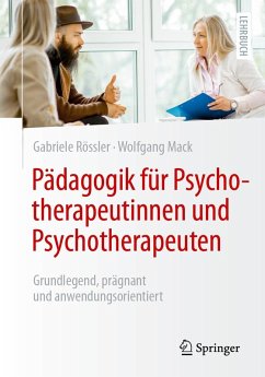 Pädagogik für Psychotherapeutinnen und Psychotherapeuten (eBook, PDF)