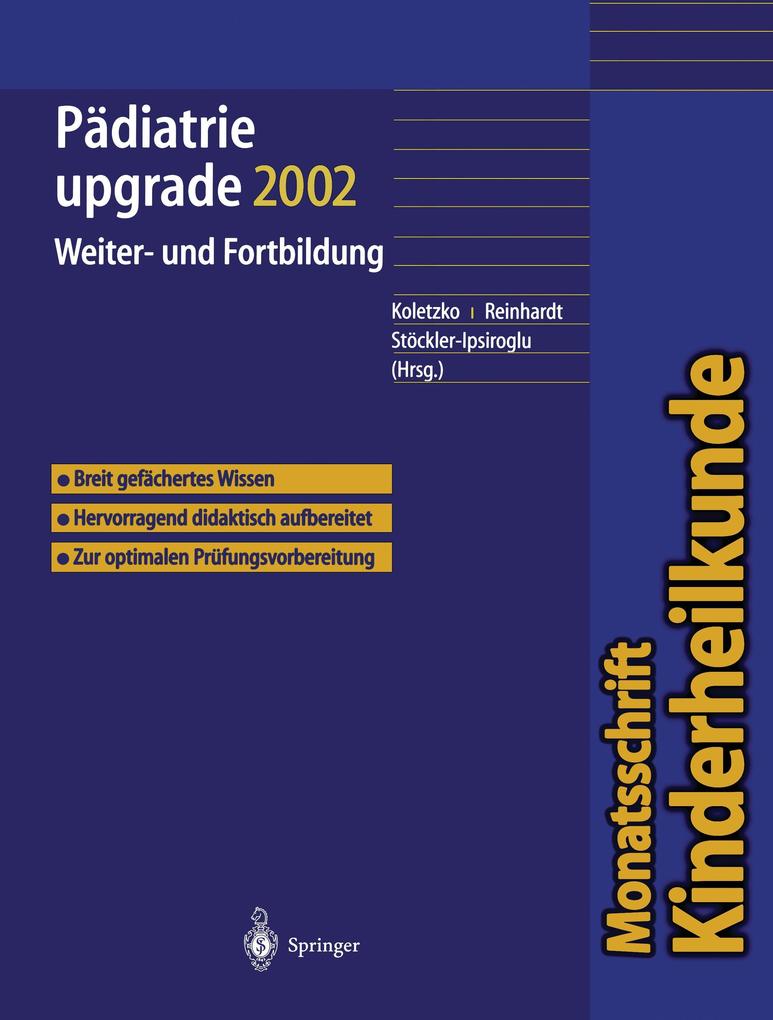 Pädiatrie upgrade 2002 von Springer Berlin Heidelberg