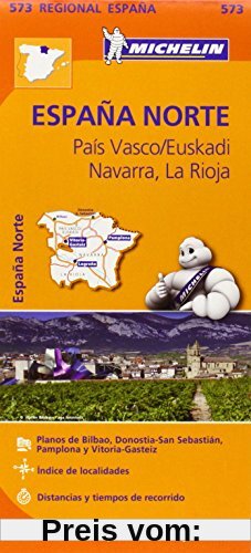Pais Vasco / Euskadi, Navarra, La Rioja (Michelin Regional Maps)