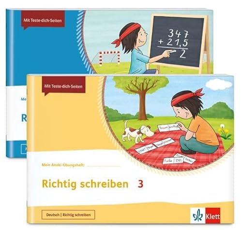 Paket Richtig schreiben / Richtig rechnen 3: 2 Hefte im Paket: Richtig schreiben | Richtig rechnen Klasse 3 (Mein Anoki-Übungsheft) von Klett