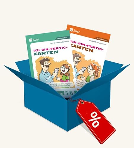 Paket: Ich-bin-fertig-Karten Mathematik: Klassen 5 bis 8 von Auer Verlag in der AAP Lehrerwelt GmbH