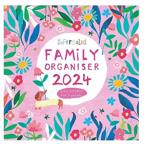 Paper Salad 2024 5 Column Family Organiser & Wall Calendar