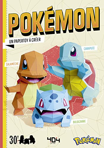 Papertoy Pokémon Starters : Bulbizarre, Carapuce et Salamèche: Un papertoy à créer. Salamèche - Carapuce - Bulbizarre
