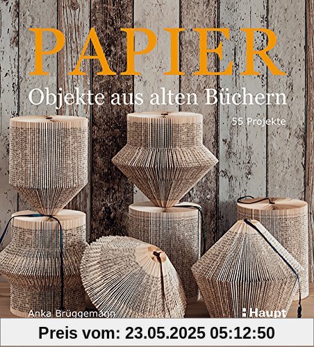 Papier-Objekte aus alten Büchern: 55 Projekte