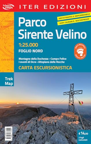 Parco Sirente Velino. Carta escursionistica 1:25.000 (Trek map)