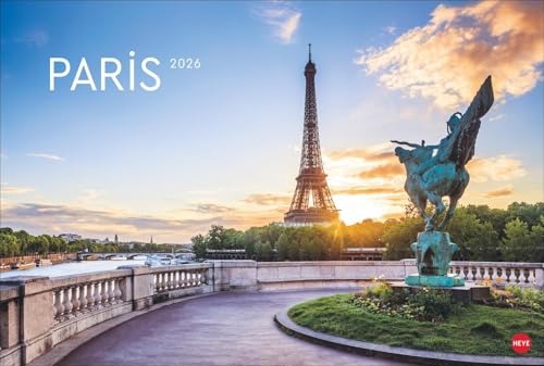 Paris Edition 2026: Ein Must-have für alle Fans der Stadt der Liebe: Die schönsten Seiten der französischen Hauptstadt in einem großen Fotografie-Kalender im Format 58 x 39 cm von Heye