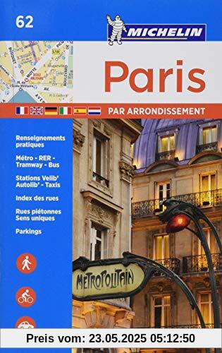 Paris par arrondissement - Michelin City Plan 062: City Plans (Michelin par Arrondissements, Band 62)