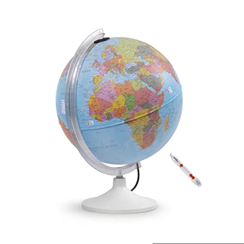 Parlamondo I: Interaktiver Globus mit Audio-Stift und Ladekabel (Interaktiver Globus mit Hörstift)